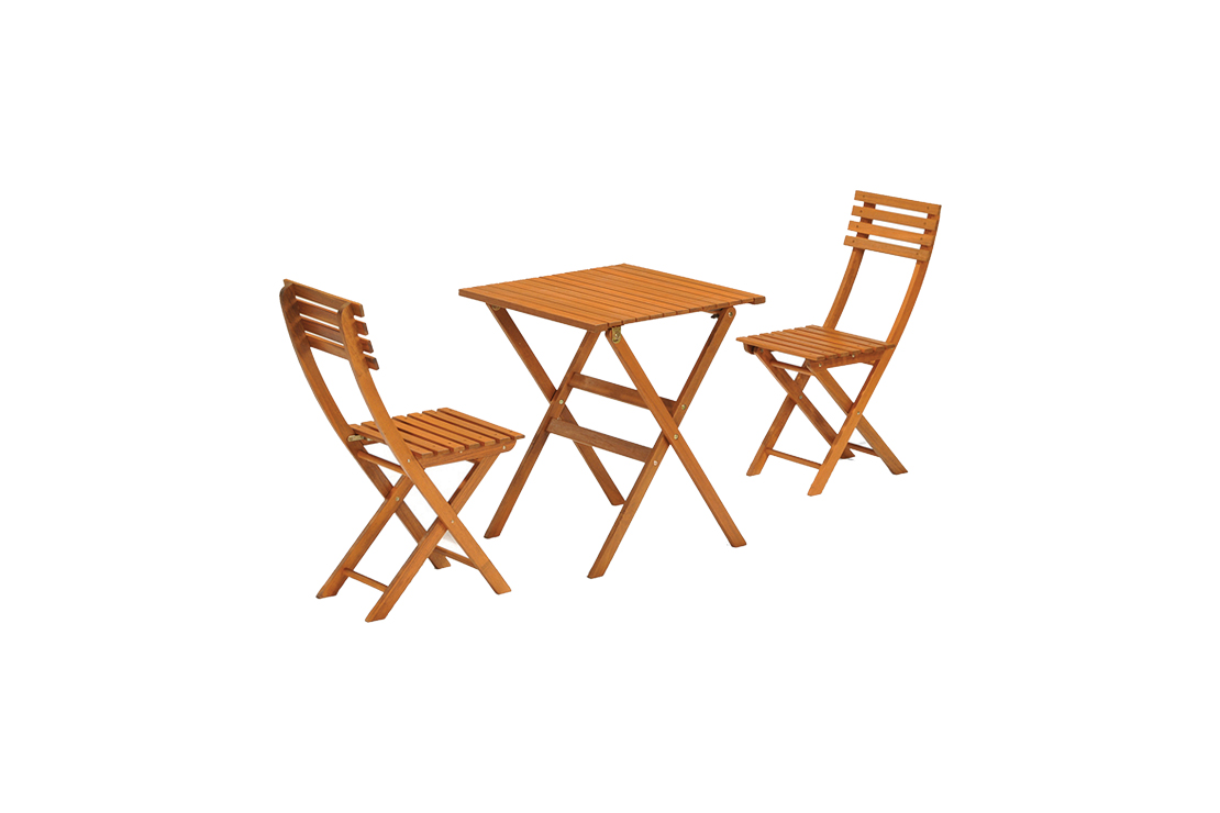 BISTRO SET - STO + 2 STOLICE DRVENI 