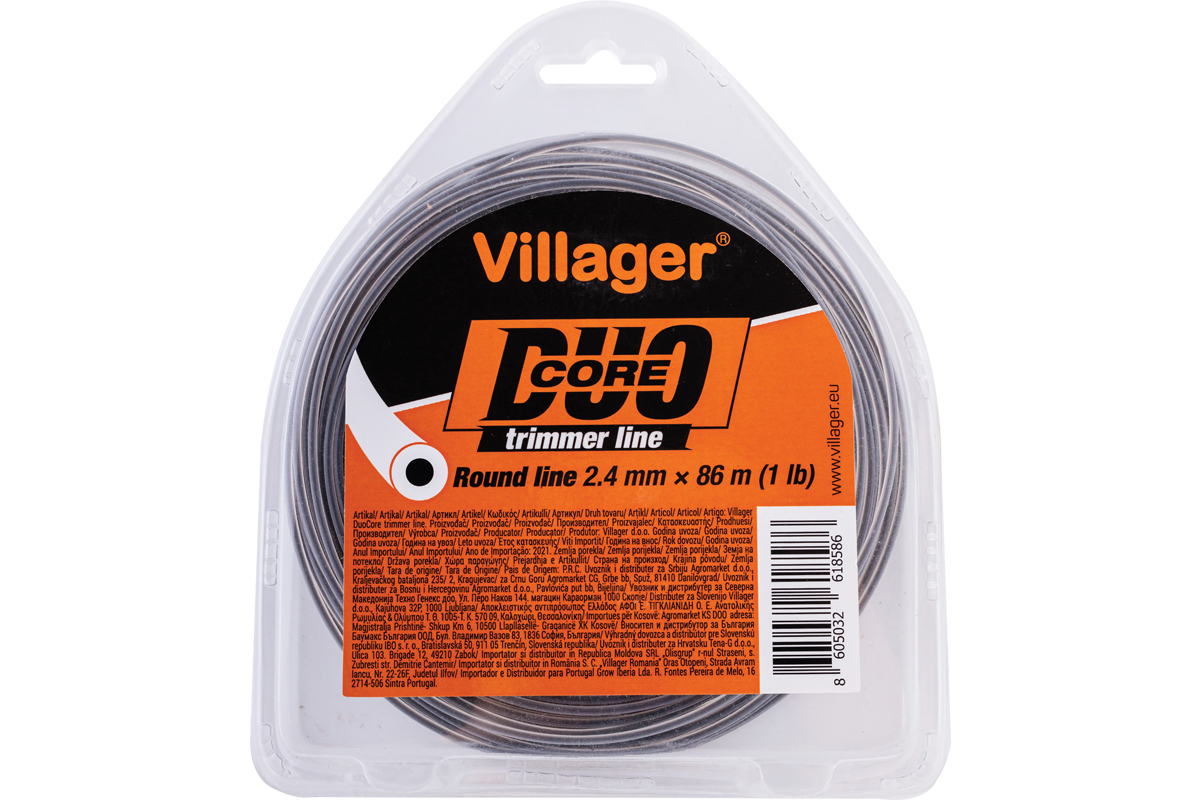 Silk za trimer 3.0mm X 1108m (20LB) - Duo core - Okrugla nit Villager 