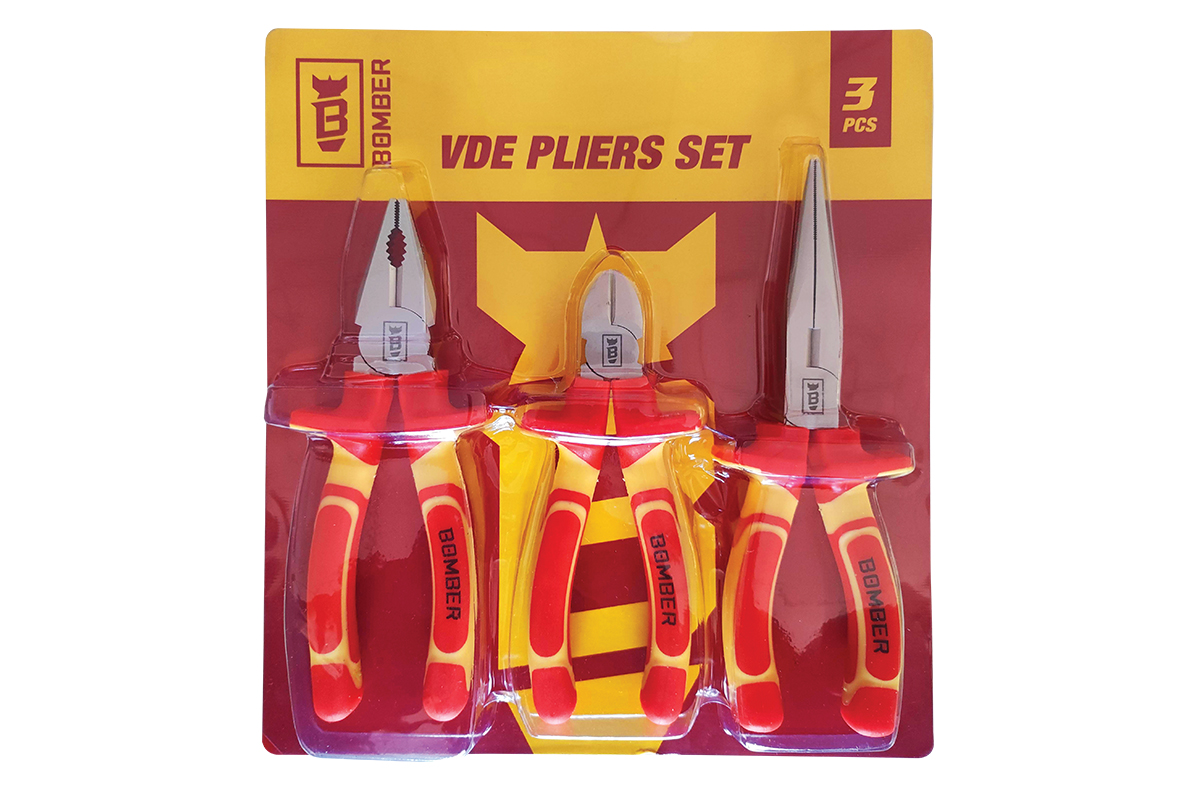 Set VDE klešta Bomber 3 kom 